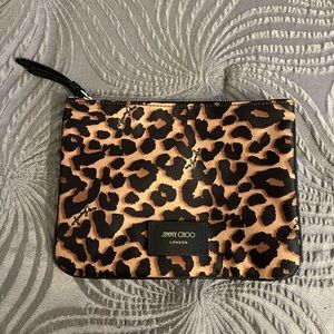 Jimmy Choo Leopard Print Make-up Bag